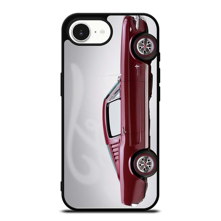 1965 FORD MUSTANG RED CAR iPhone 16e Case Cover