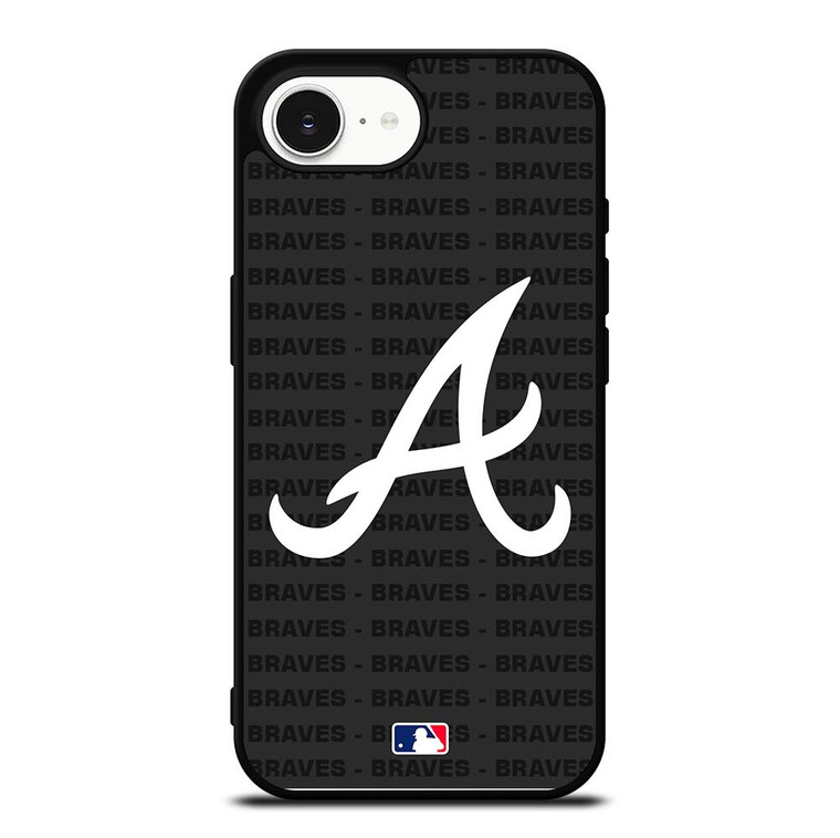 ATLANTA BRAVES BASEBALL BLACK iPhone 16e Case Cover