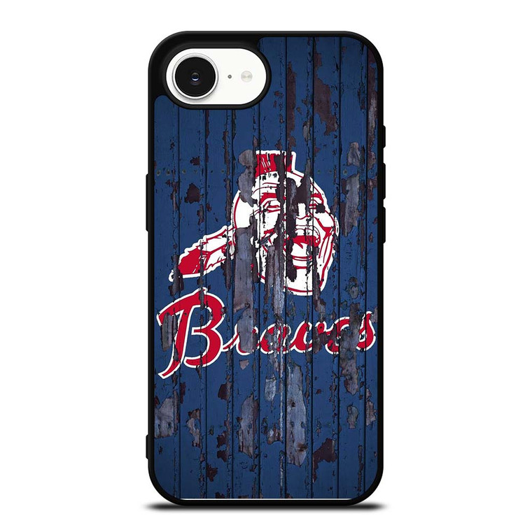 ATLANTA BRAVES RUSTY WOOD iPhone 16e Case Cover