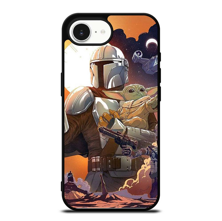 BABY YODA AND MANDALORIAN STAR WARS iPhone 16e Case Cover BABY YODA AND MANDALORIAN STAR WARS iPhone 16e Case Cover