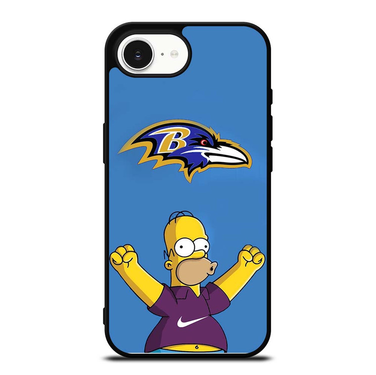 BALTIMORE RAVENS NIKE THE SIMPSONS iPhone 16e Case Cover