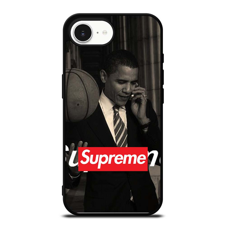 BARRACK OBAMA BASKETBALL SUPREME iPhone 16e Case Cover