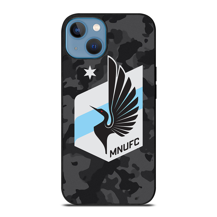 MINNESOTA UNITED FC MLS BLACK CAMO iPhone 13 Case Cover
