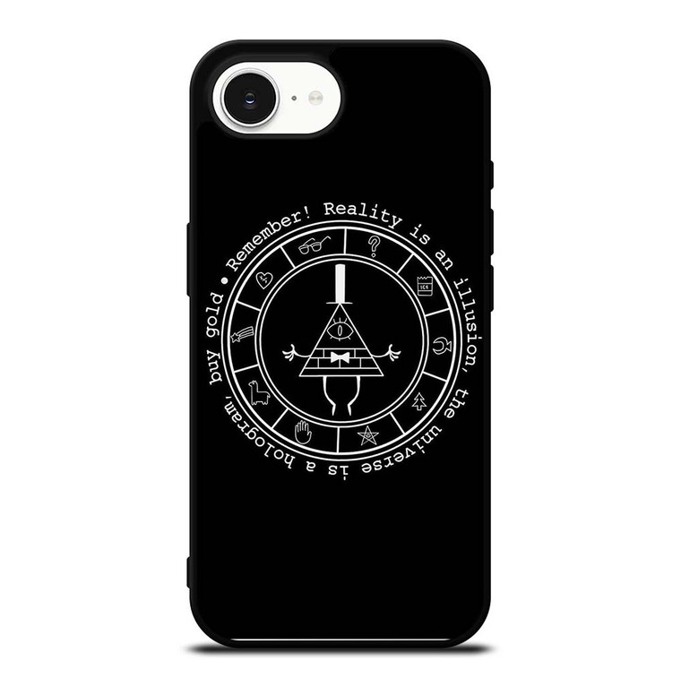 BILL CIPHER WHEEL BLACK iPhone 16e Case Cover