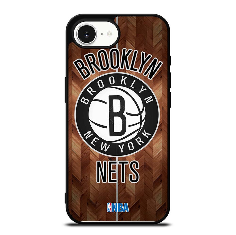 BROOKLYN NETS WOODEN LOGO iPhone 16e Case Cover