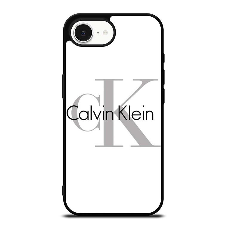 CALVIN KLEIN WHITE LOGO iPhone 16e Case Cover