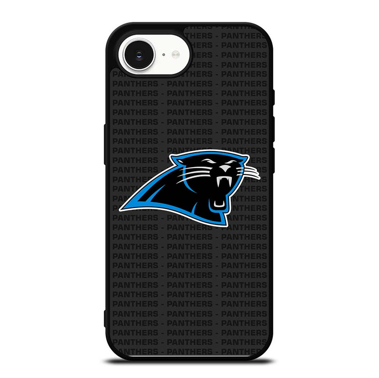 CAROLINA PANTHERS FOOTBALL TEXT iPhone 16e Case Cover