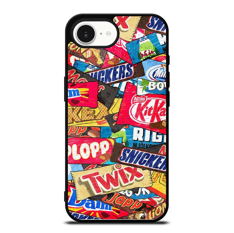 CHOCOLATE WAFER SNACK COLLAGE iPhone 16e Case Cover