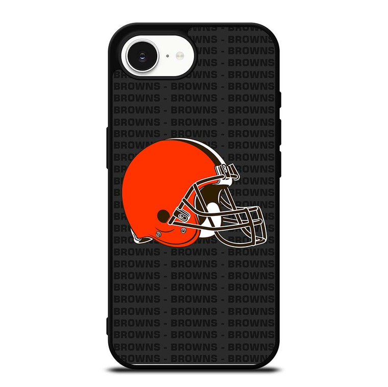 CLEVELAND BROWNS FOOTBALL TEXT iPhone 16e Case Cover