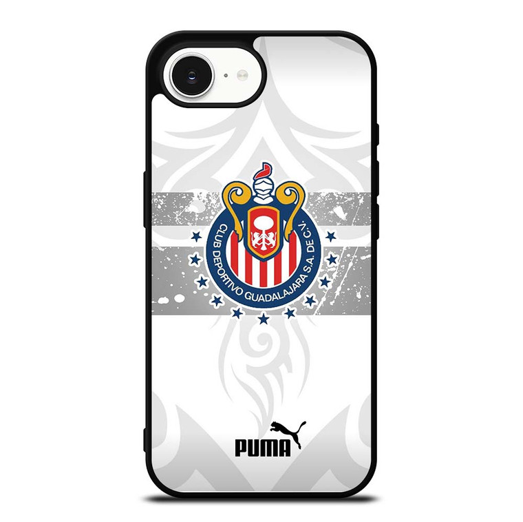 CLUB DEPORTIVO GUADALAJARA PUMA WHITE iPhone 16e Case Cover