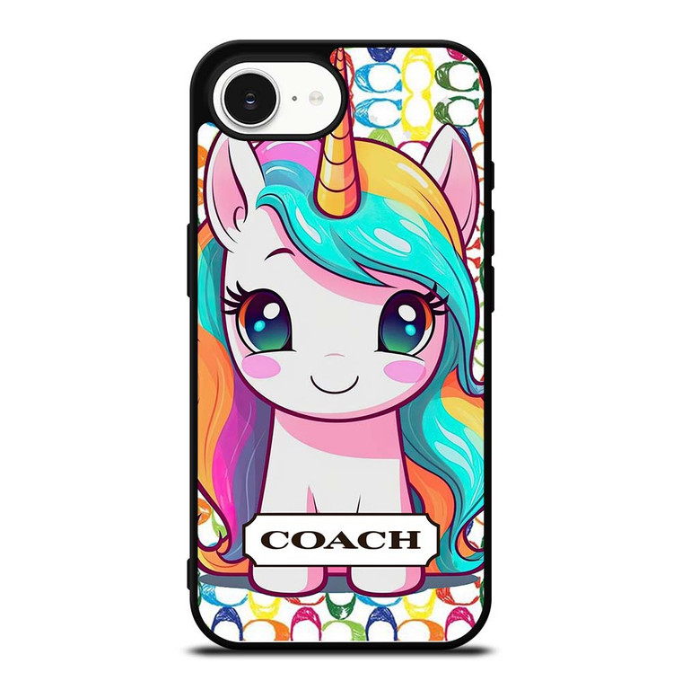 COACH NEW YORK LOGO PRETTY UNICORN iPhone 16e Case Cover