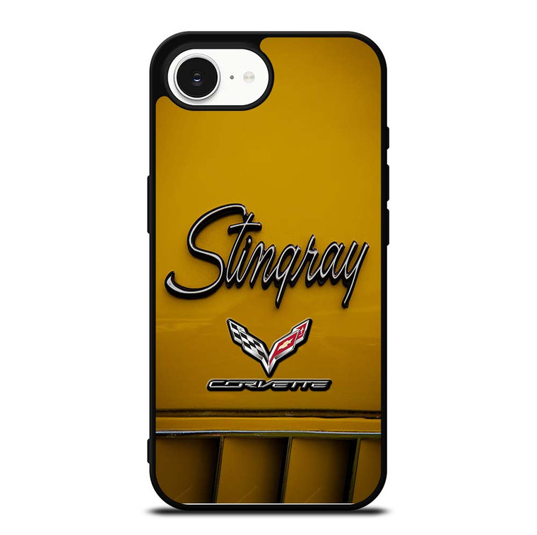 CORVETTE STINGRAY LOGO YELLOW iPhone 16e Case Cover