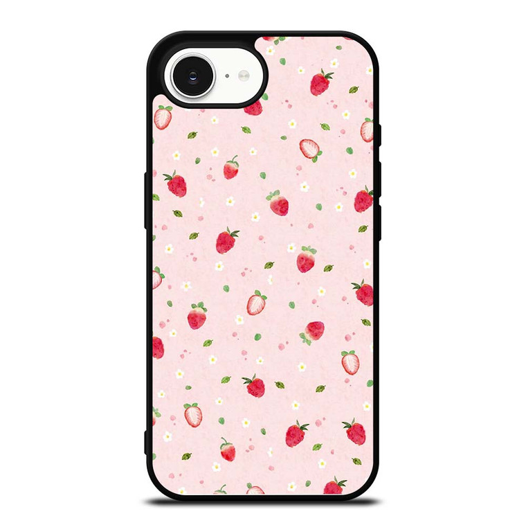 CUTE STRAWBERRY PATTERN iPhone 16e Case Cover