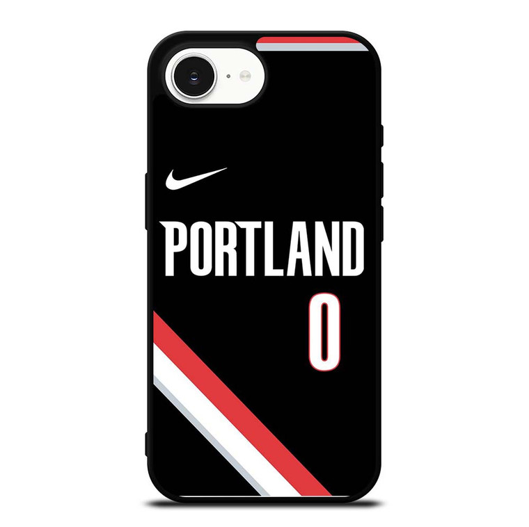 DAMIAN LILLARD PORTLAND TRAIL BLAZERS BLACK iPhone 16e Case Cover