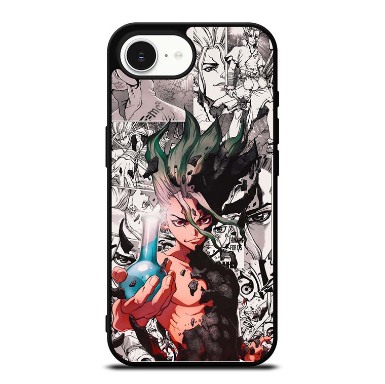 DR STONE ANIME BLACK WHITE iPhone 16e Case Cover