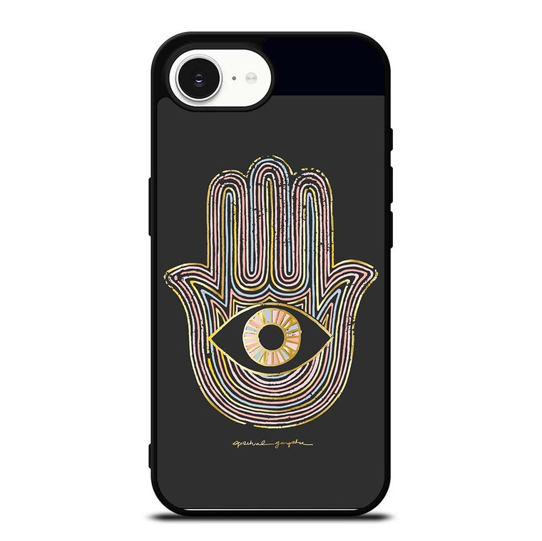 HAMSA EVIL EYE HAND OF FATIMA LOGO iPhone 16e Case Cover