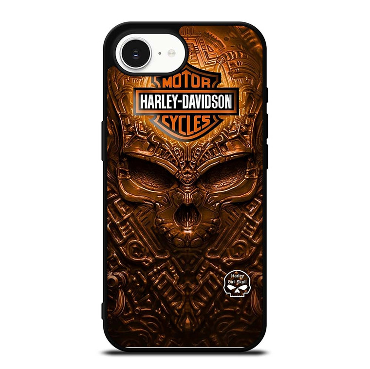 HARLEY DAVIDSON SKULL METAL MOTOR iPhone 16e Case Cover