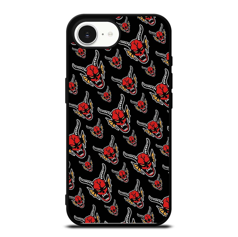 HELLFIRE CLUB STRANGER THINGS PATTERN 2 iPhone 16e Case Cover