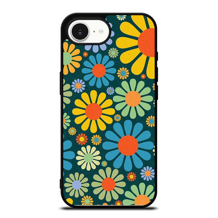 HIPPIE FLOWER PATTERN iPhone 16e Case Cover