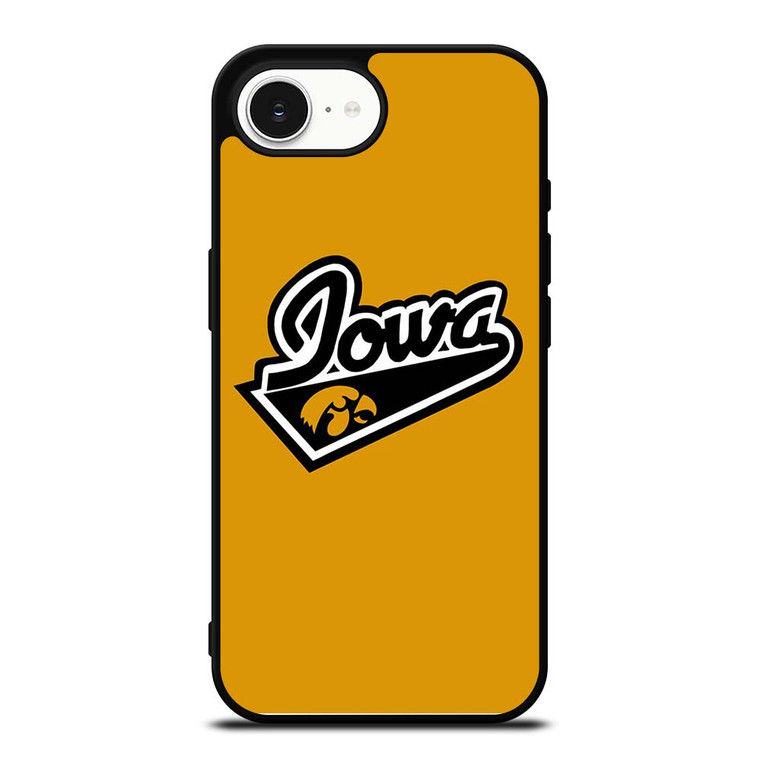 IOWA HAWKEYES UNIVERSITY BASKETBALL TEAM LOGO iPhone 16e Case Cover