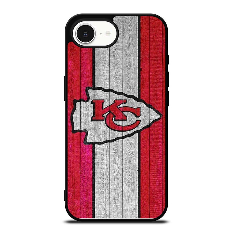 KANSAS CITY CHIEFS WOODEN LOGO iPhone 16e Case Cover