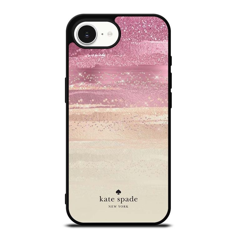 KATE SPADE NEW YORK ROSE GOLD GLITTER iPhone 16e Case Cover