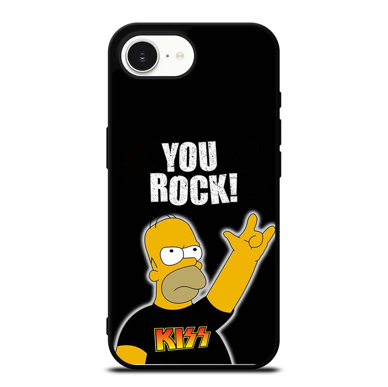 KISS ROCK HOMER SIMPSONS iPhone 16e Case Cover KISS ROCK HOMER SIMPSONS iPhone 16e Case Cover