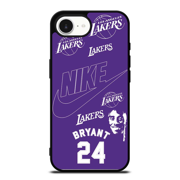 KOBER BRYANT LAKERS NIKE PURPLE iPhone 16e Case Cover KOBER BRYANT LAKERS NIKE PURPLE iPhone 16e Case Cover