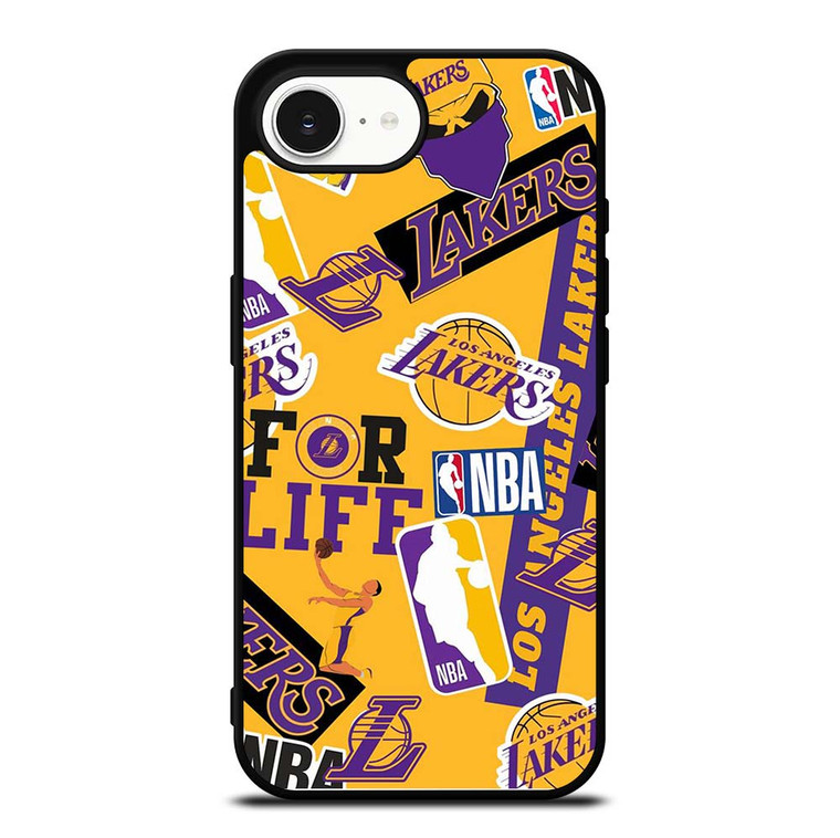 LA LOS ANGELES LAKERS STICKER BOMB iPhone 16e Case Cover LA LOS ANGELES LAKERS STICKER BOMB iPhone 16e Case Cover
