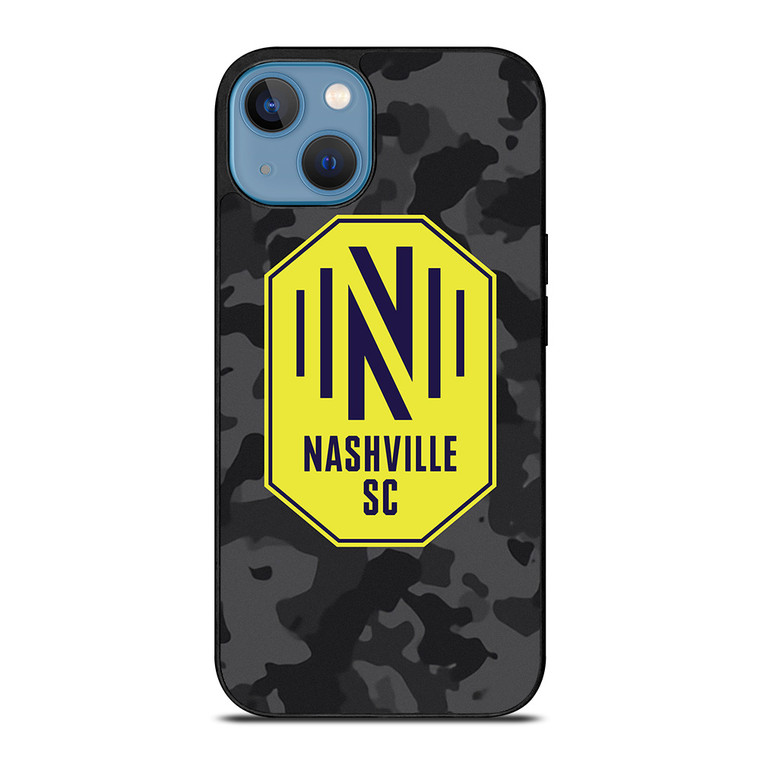 NASHVILLE SC MLS BLACK CAMO iPhone 13 Case Cover