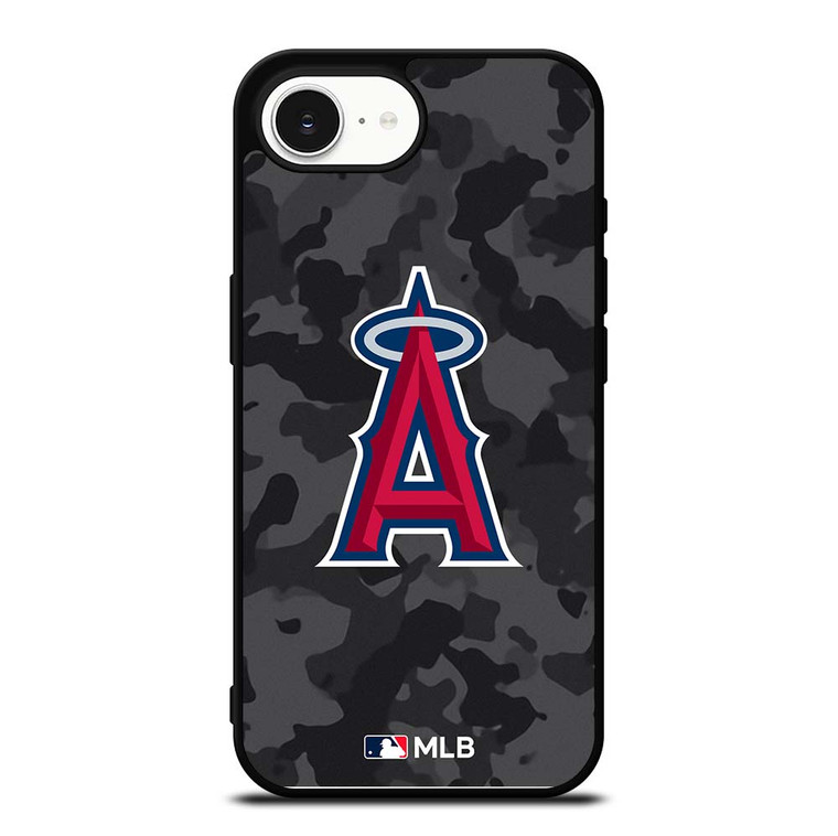 LOS ANGELES ANGELS BASEBALL BLACK CAMO iPhone 16e Case Cover