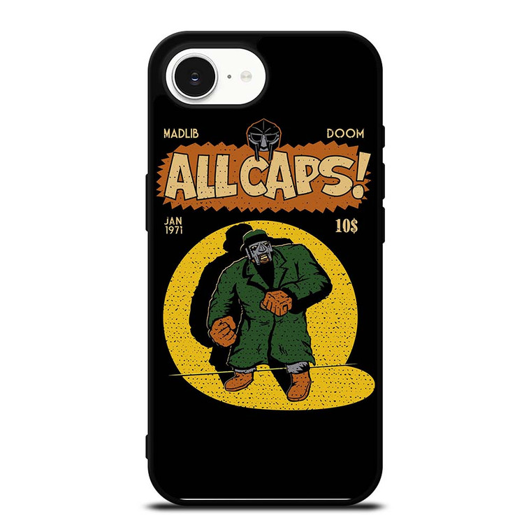 MF DOOM MADLIB ALL CAPS iPhone 16e Case Cover