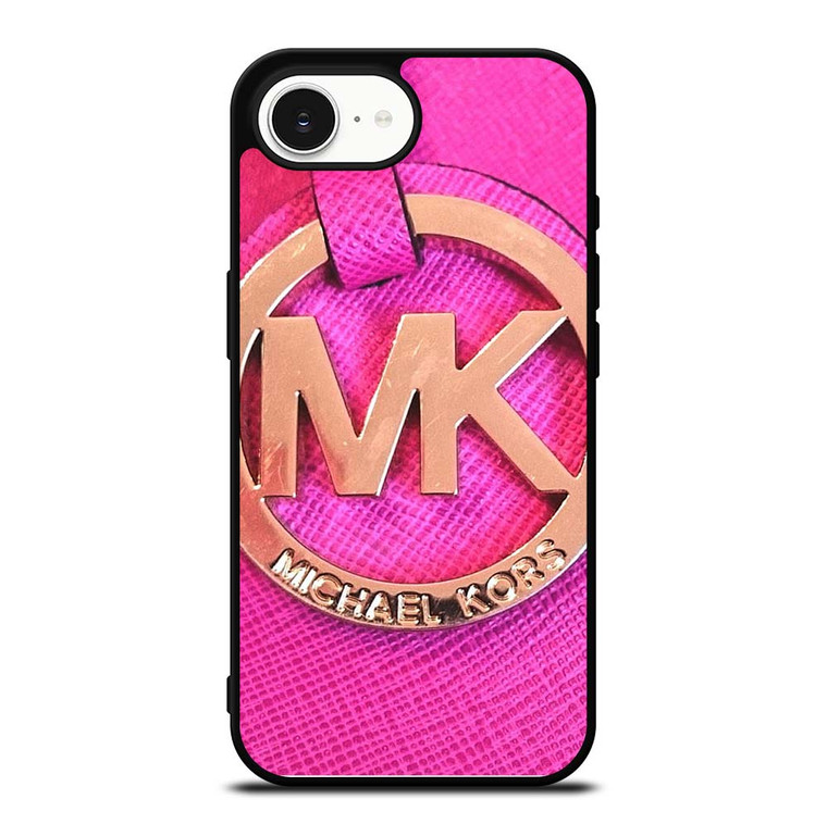 MICHAEL KORS MK LOGO PINK GOLD EMBLEM iPhone 16e Case Cover