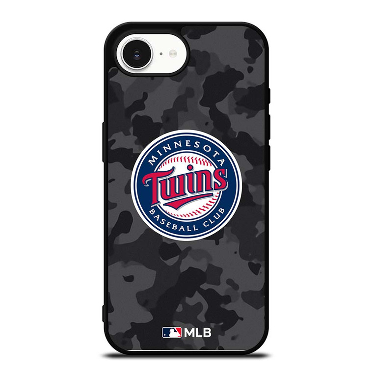 MINNESOTA TWINS BASEBALL BLACK CAMO iPhone 16e Case Cover