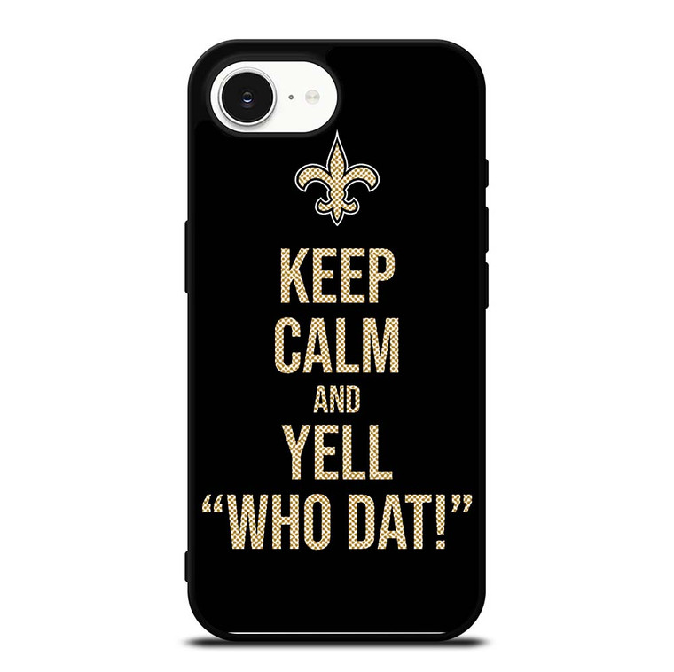 NEW ORLEANS SAINTS NFL FOOTBALL WHO DAT CHANTS 2 iPhone 16e Case Cover