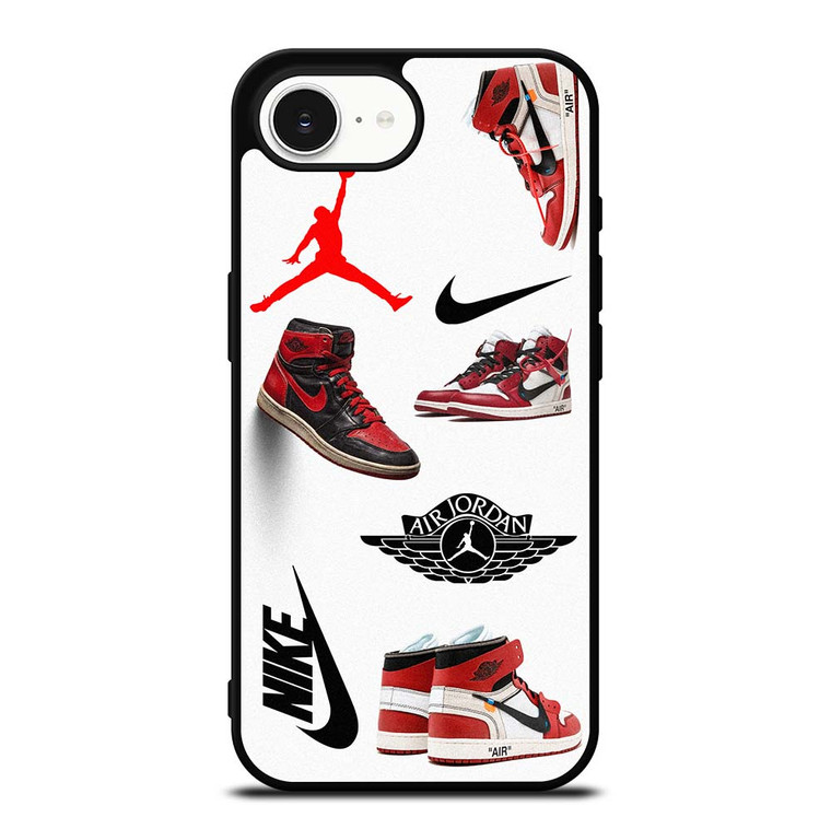 NIKE AIR JORDAN SHOES COLLAGE iPhone 16e Case Cover