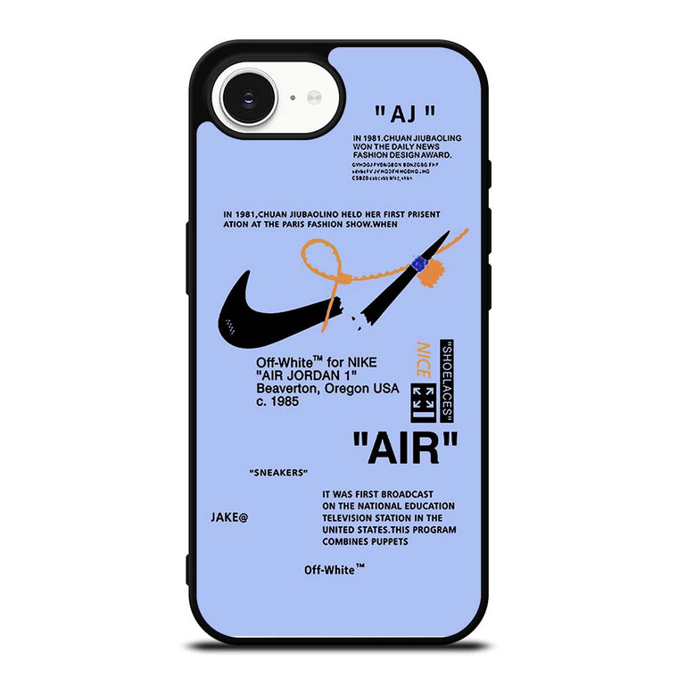 NIKE AIR OFF WHITE TARO iPhone 16e Case Cover