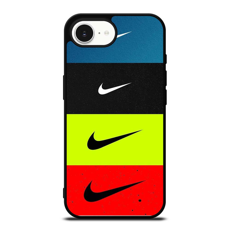 NIKE SWOOSH STRIPE COLORS iPhone 16e Case Cover