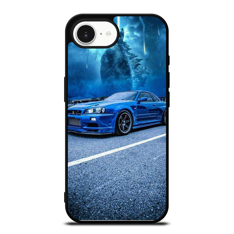 NISSAN GTR GODZILLA BLUE 2 iPhone 16e Case Cover
