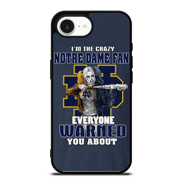 NOTRE DAME FIGHTING HARLEY QUINN iPhone 16e Case Cover