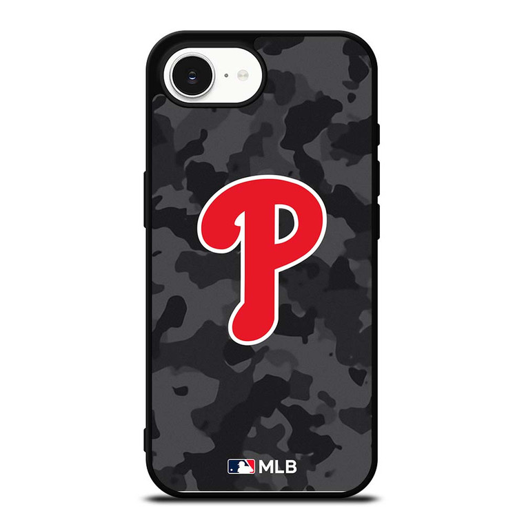 PHILADELPHIA PHILLIES BASEBALL BLACK CAMO iPhone 16e Case Cover