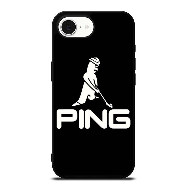 PING GOLF BLACK LOGO iPhone 16e Case Cover