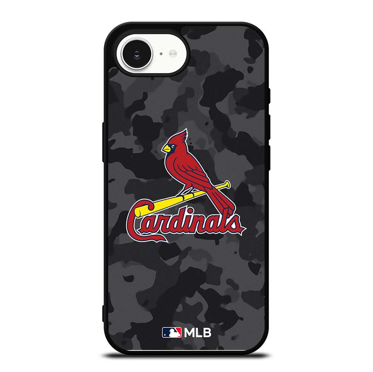 SAINT LOUIS CARDINALS BASEBALL BLACK CAMO iPhone 16e Case Cover
