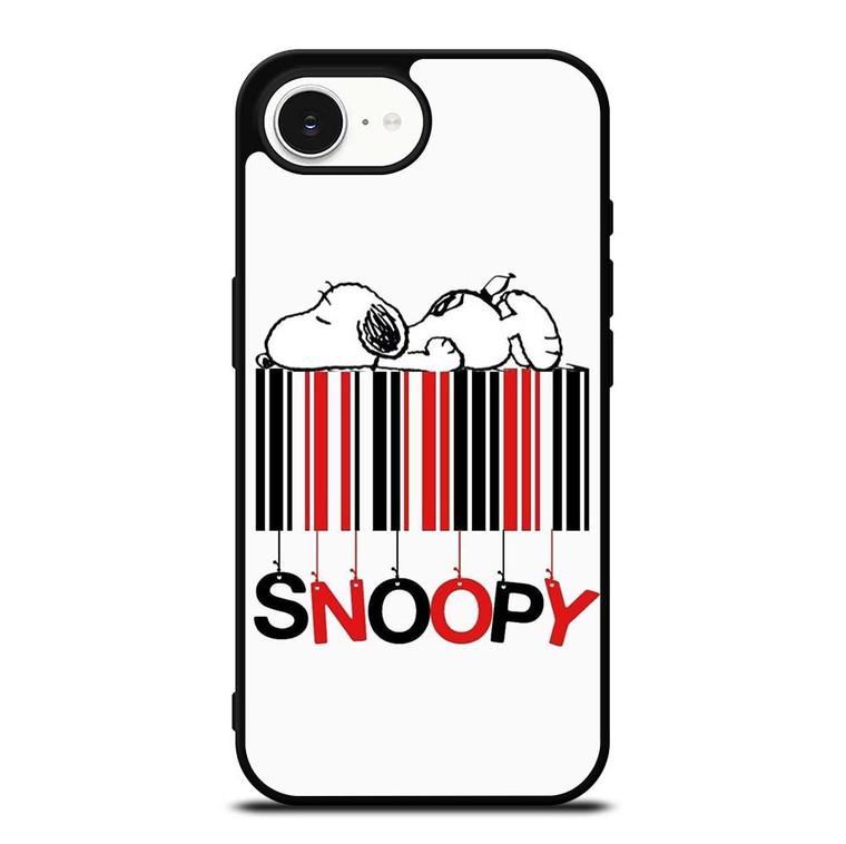 SNOOPY THE PEANUTS CARTOON BARCODE iPhone 16e Case Cover