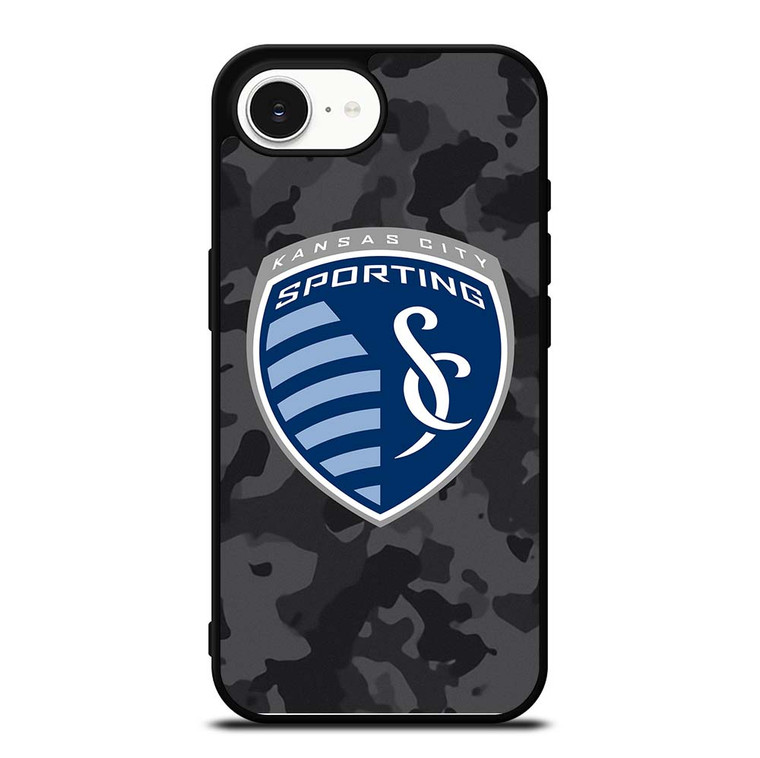 SPORTING KANSAS CITY MLS BLACK CAMO iPhone 16e Case Cover