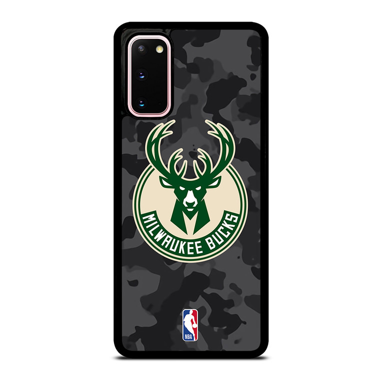 MILWAUKEE BUCKS BLACK CAMO Samsung Galaxy S20 Case Cover