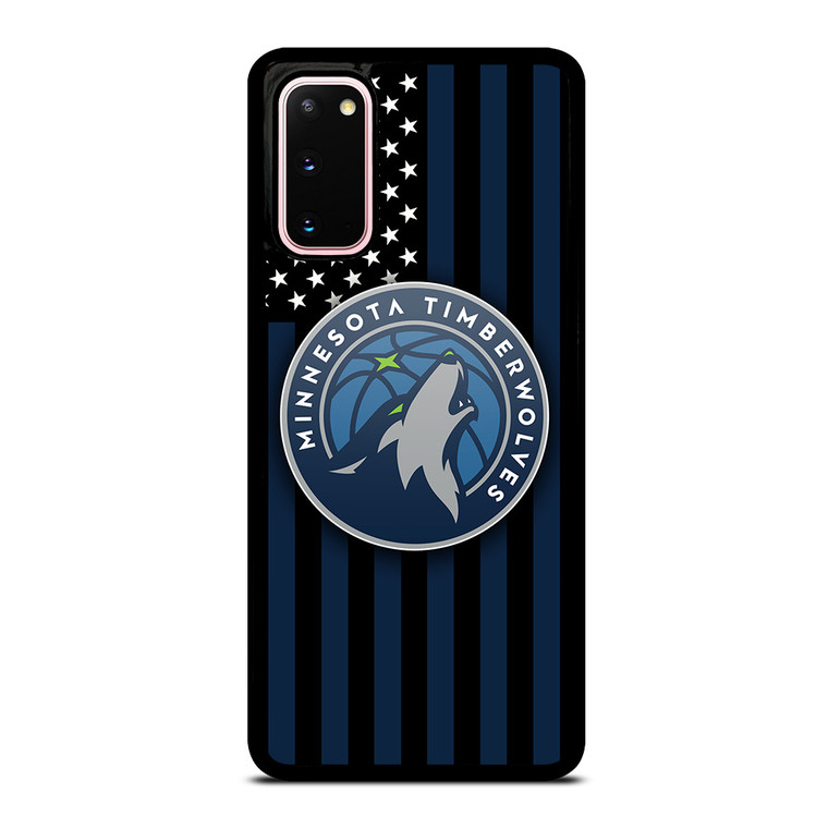 MINNESOTA TIMBERWOLVES NBA USA FLAG Samsung Galaxy S20 Case Cover