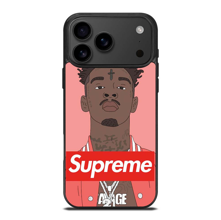 21 SAVAGE PINK SUPREME iPhone 17 Pro Max Case Cover
