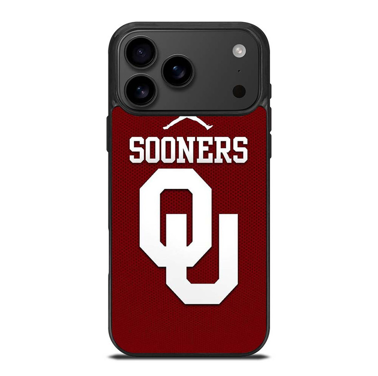 AIR JORDAN OKLAHOMA SOONERS UNIVERSITY FOOTBALL TEAM LOGO iPhone 17 Pro Max Case Cover