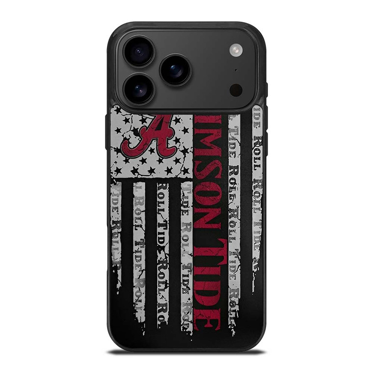 ALABAMA CRIMSON TIDE FLAG MLS iPhone 17 Pro Max Case Cover